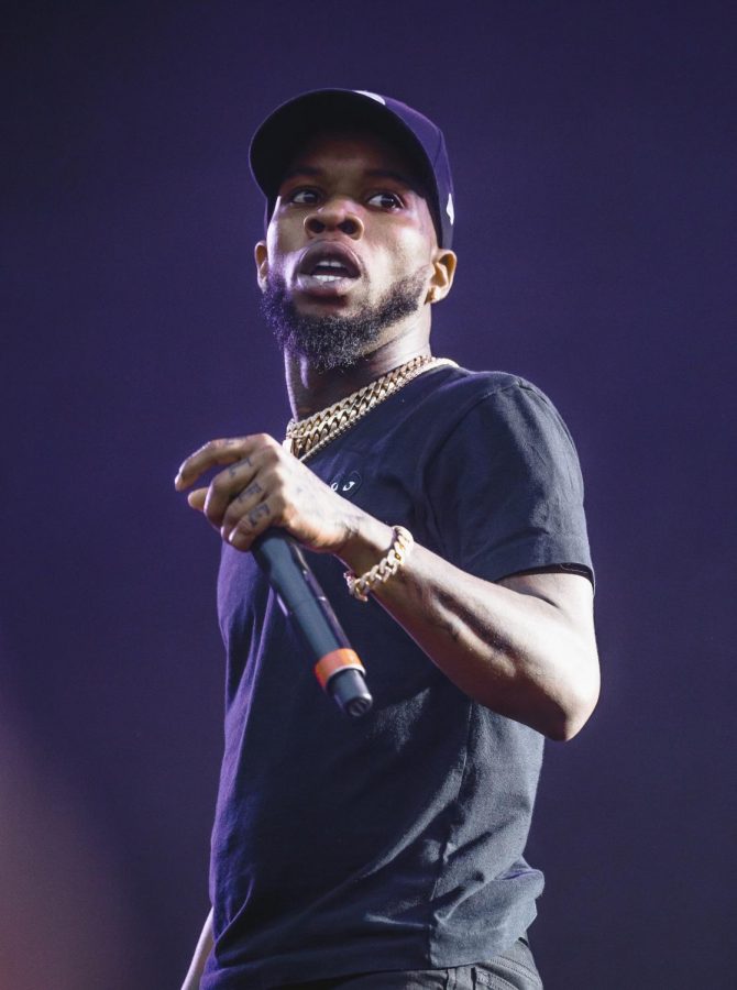 Tory Lanez performs on stage.