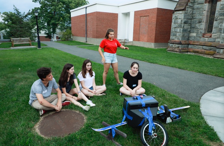 WHS junior Katie Ceraso (second from left) at Amherst College summer  program.