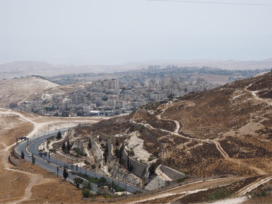 A view of Bethlehem from Palestinian territory.