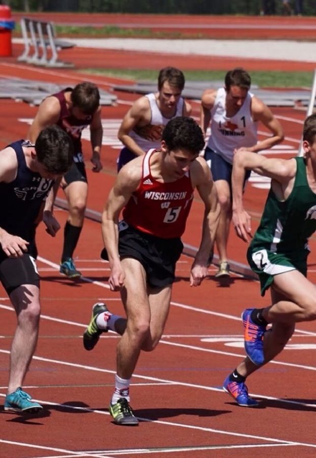 Bryan Jackler runs club track for the University of Wisconsin. 