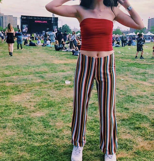 “I chose this outfit because there arent many occasions where I could wear these pants and I think Gov Ball is a place where everyone is making a statement with their outfits much more so than in everyday life.” - Sophia Powell