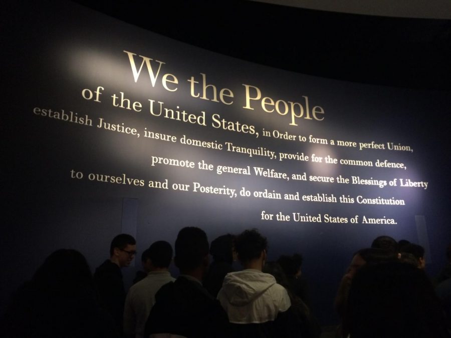 The inside of the Constitution Center.