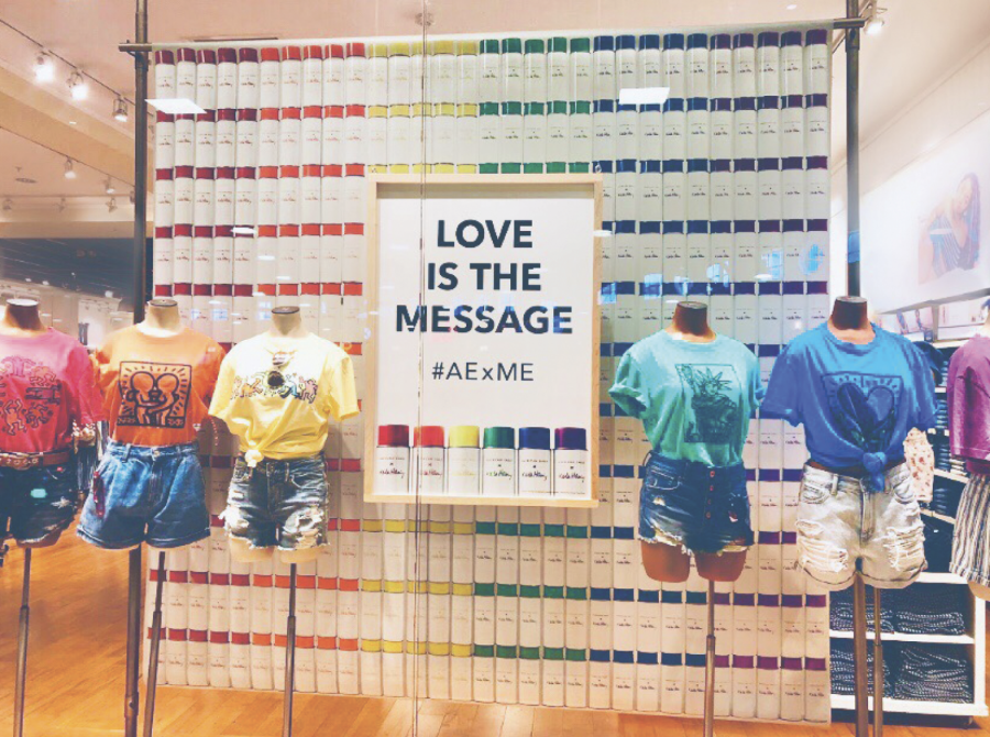 
Pride display at American Eagle in the Monmouth Mall
