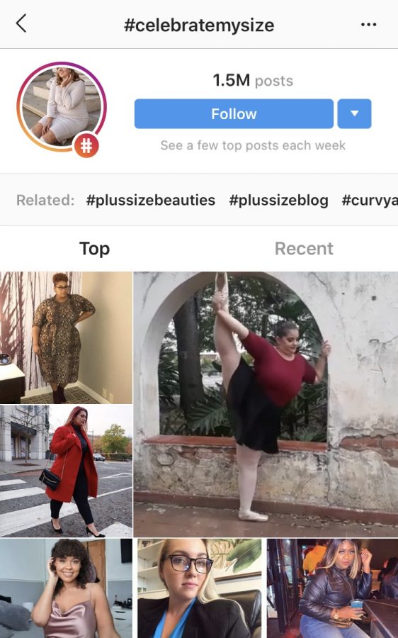 #celebratemysize is a popular way for users on Instagram to express their self-love without conforming to societal norms 