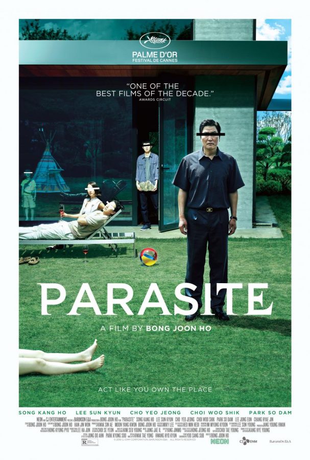 Movie poster for the film Parasite 