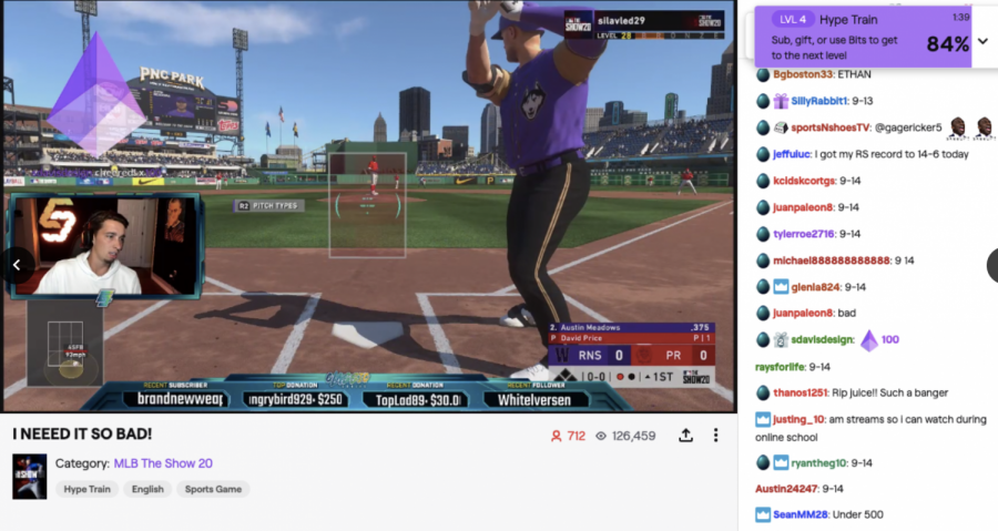 Tampa+Bay+Rays+pitcher+Blake+Snell+streaming+MLB+The+Show+20+on+twitch.