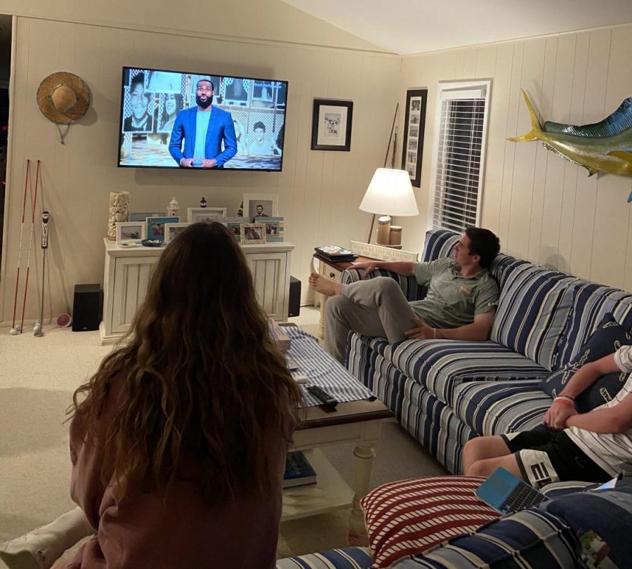 Dursee family watching #GraduateTogether