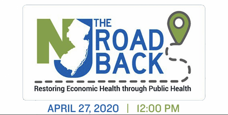The logo for Governor Phil Murphy’s “The Road Back”.