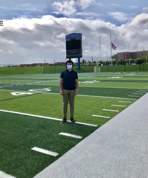 Daniel Shakal on a recruiting visit at Franklin and Marshall College