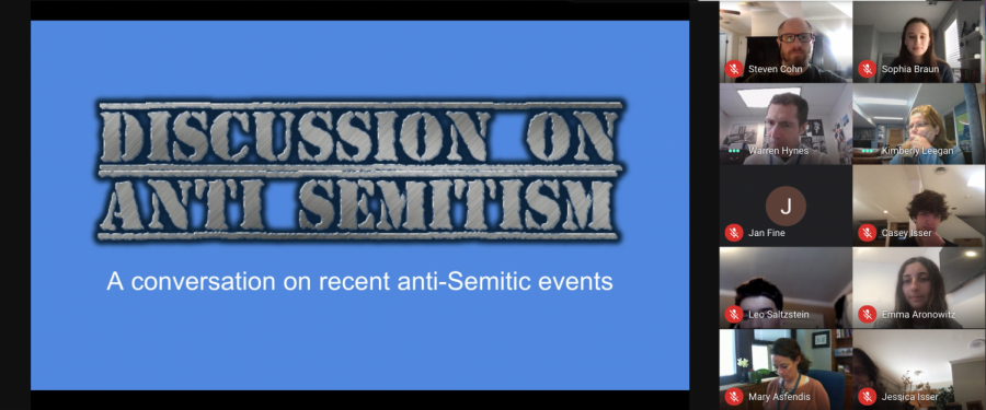 On Feb. 23, WHS students led an online discussion about anti-Semitism