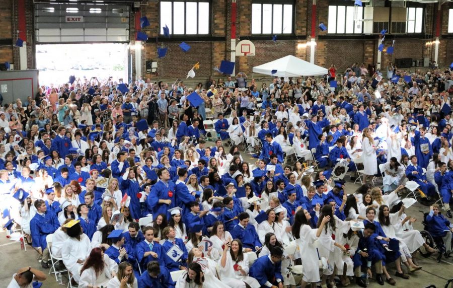 WHS Graduation 2019 (boys wearing blue and girls wearing white)