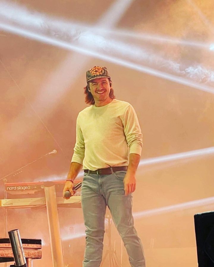 Morgan Wallen at a concert on Nov. 13