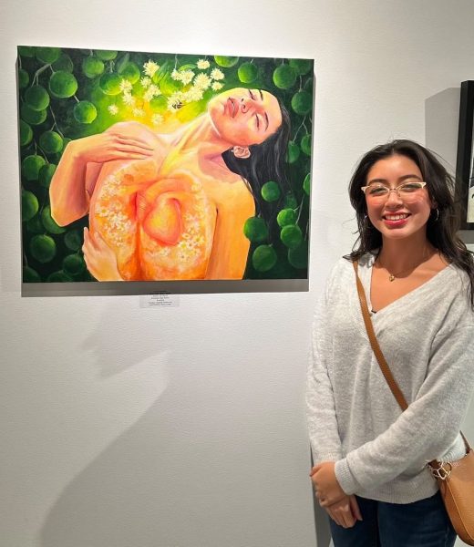 Sophia Basaldua at “Emerging Artists” Exhibit in the James Howe Gallery at Kean University