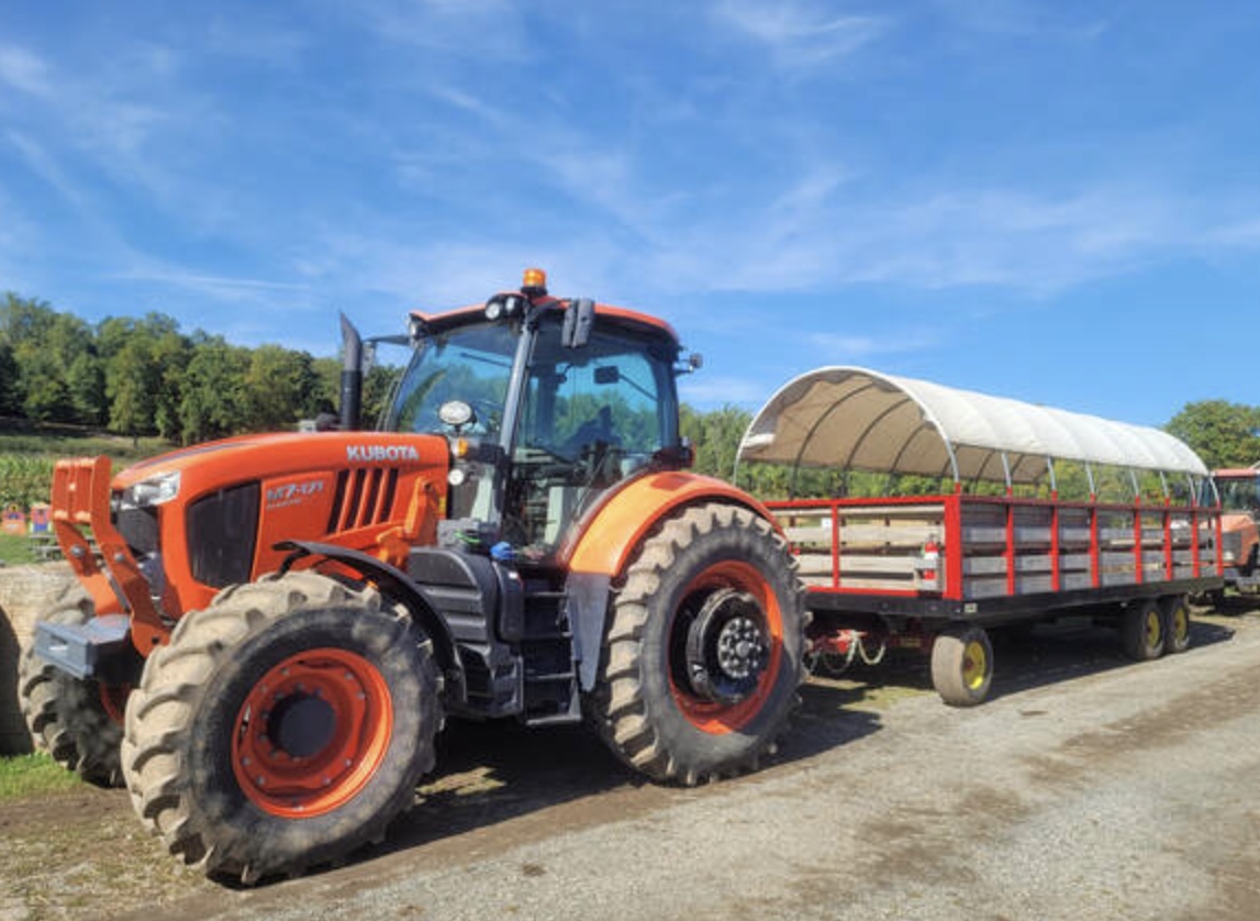 Jump on a hayride at Wightman Farms