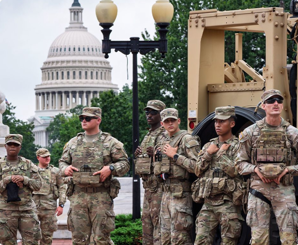National Guard troops in Washington, D.C.
