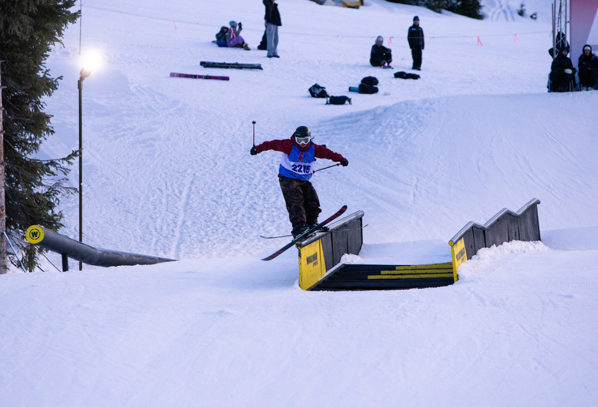 WHS sophomore Adley Grantz freestyle skiing