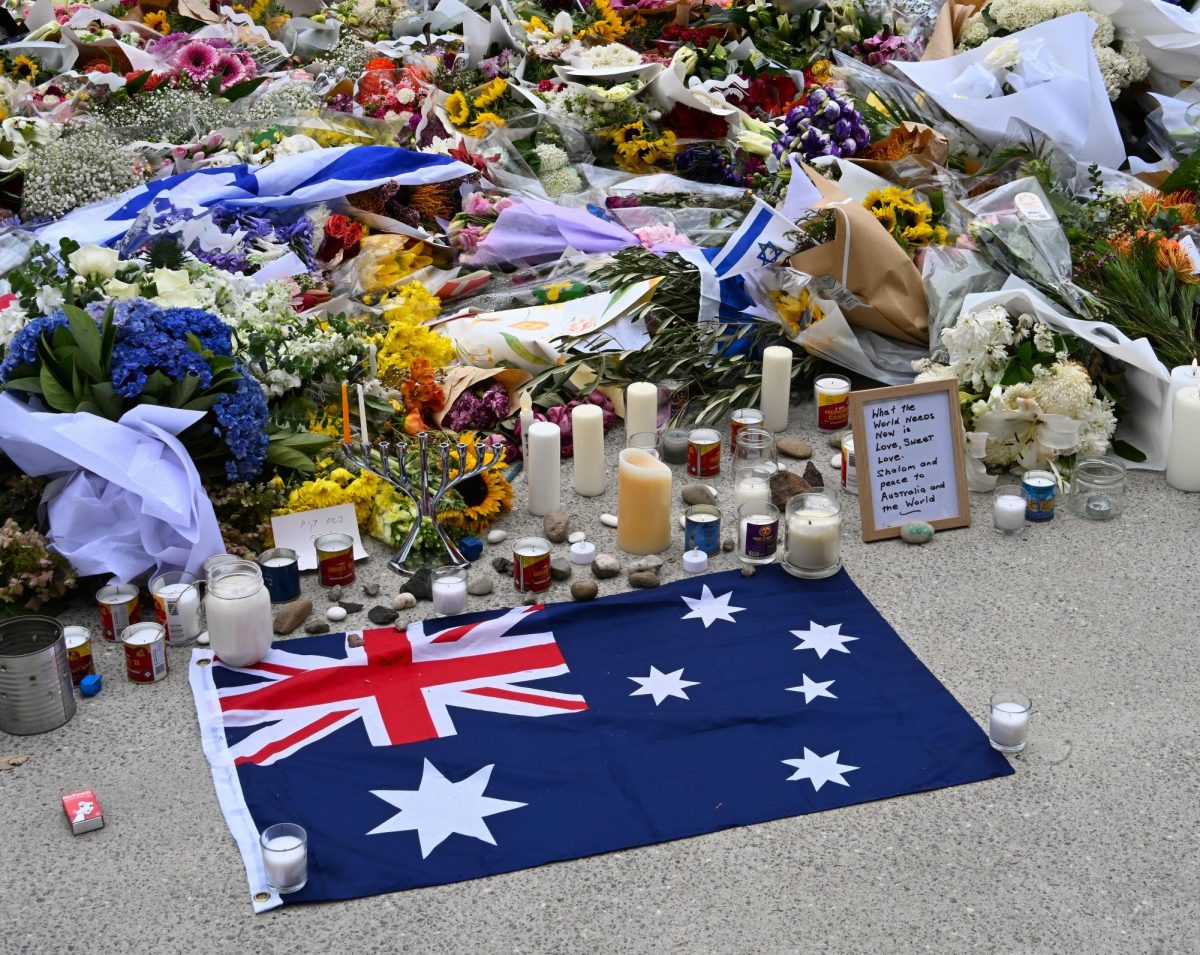 A memorial for those who lost their lives in the Bondi Beach shooting