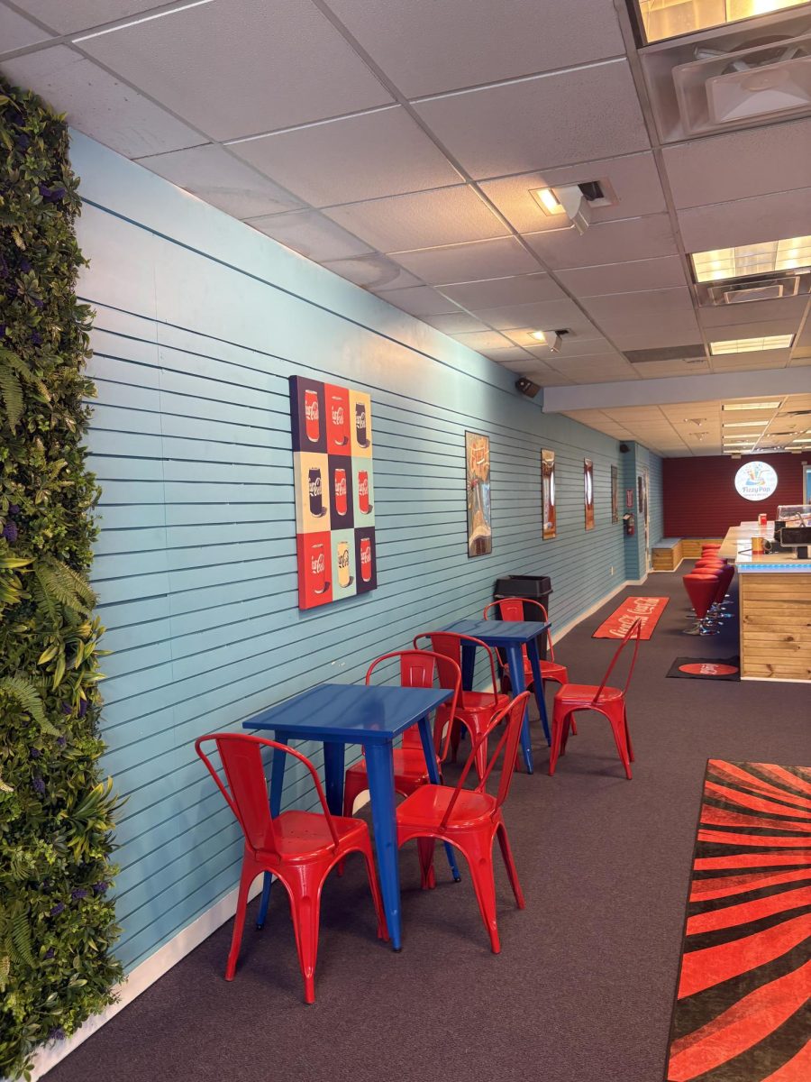 Inside of Fizzy Pop Cafe in Downtown Westfield
